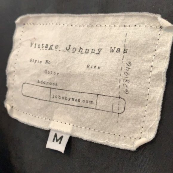 Vintage Johnny Was 100% Silk Black Button Tunic Top - Picture 2 of 12